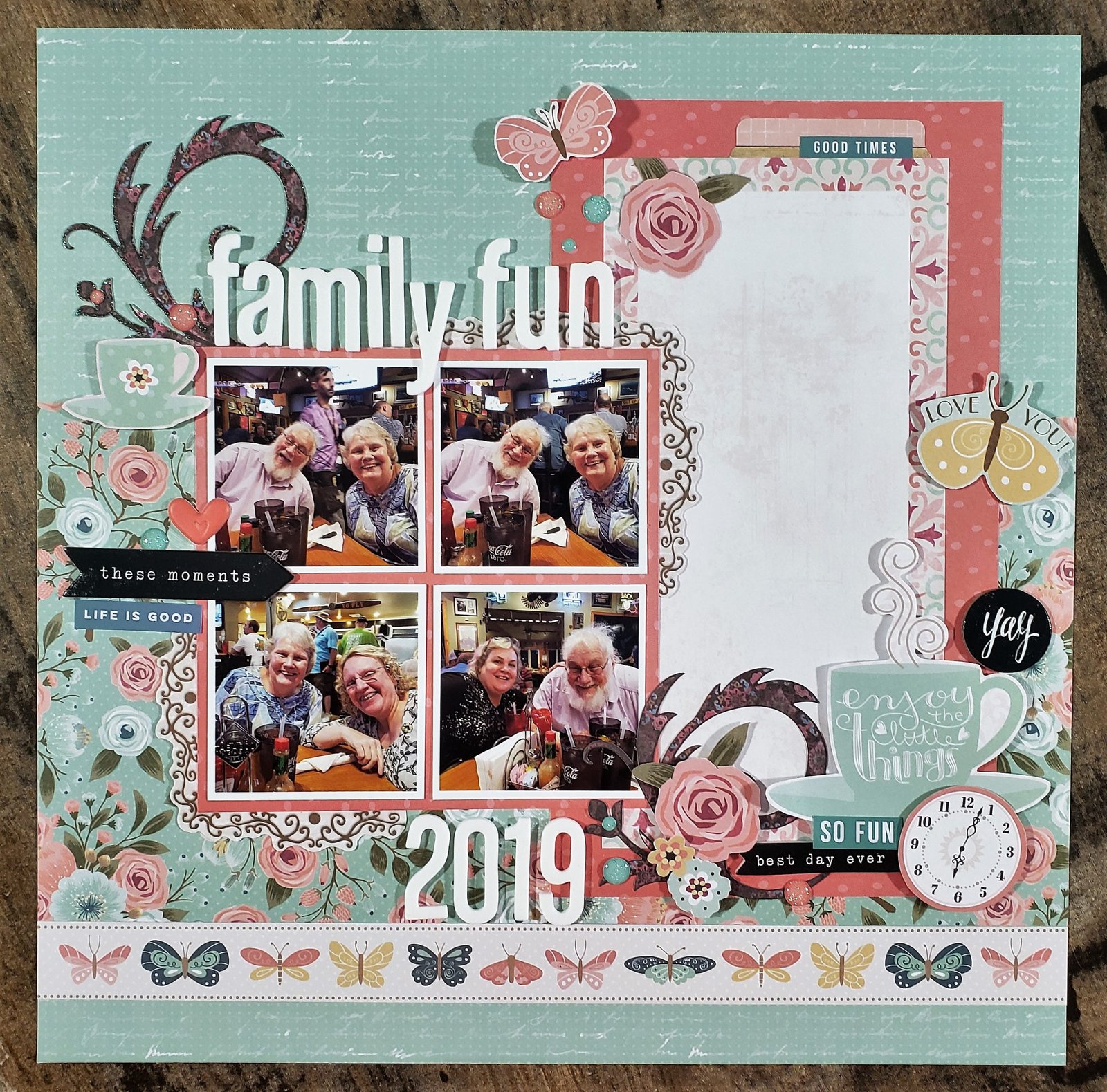 The BoBunny Blog: Wedding Scrapbook Layout with Family Heirlooms