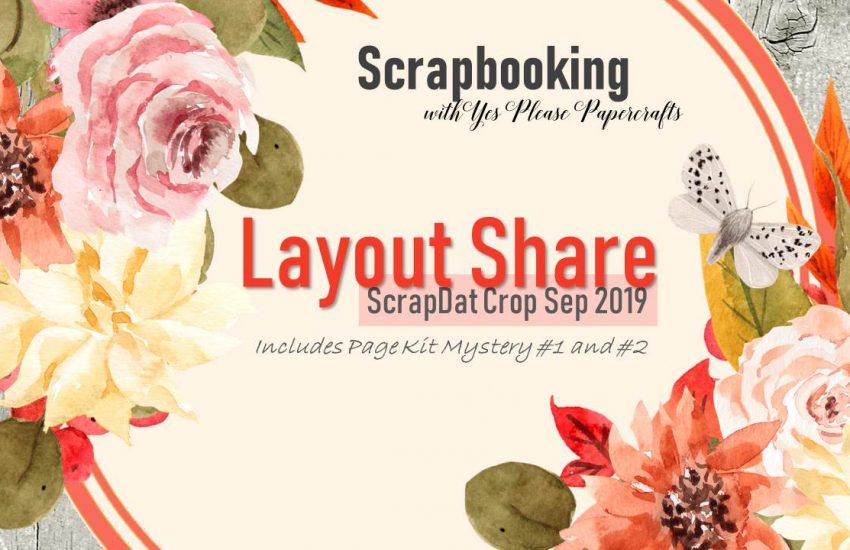 Layout Share | ScrapDat Crop | Page Kit Mystery #1 and #2