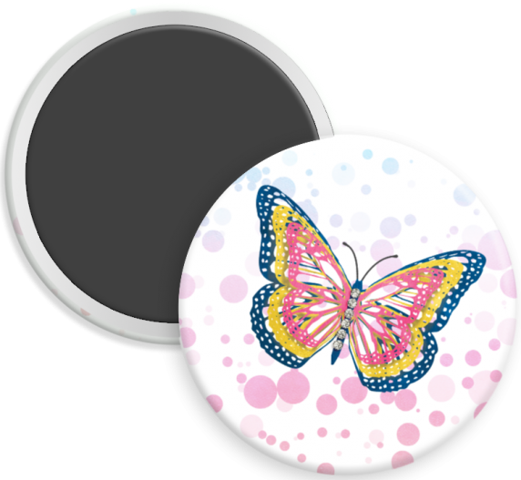 Beaded Butterfly with Hearts