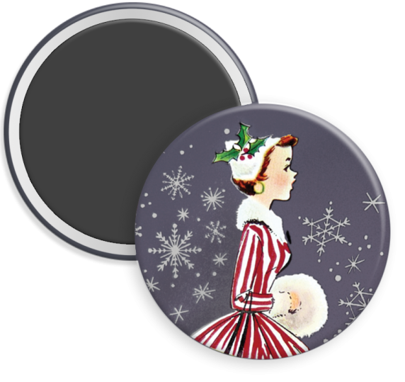 Girl in Red & White Stripes