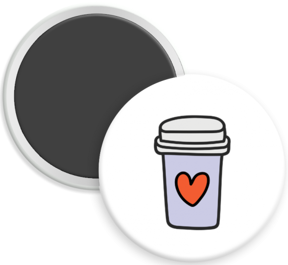 Purple Go Cup w/Heart