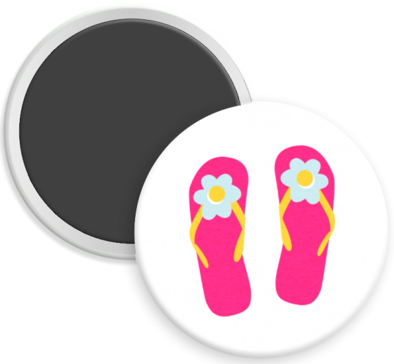 Hot Pink Flip Flops