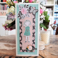 “Happy Day” SlimLine Card created with new Spellbinders Collections by Becca Feeken