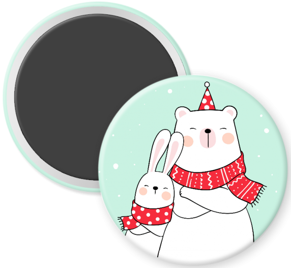 Christmas Critters Bear & Bunny