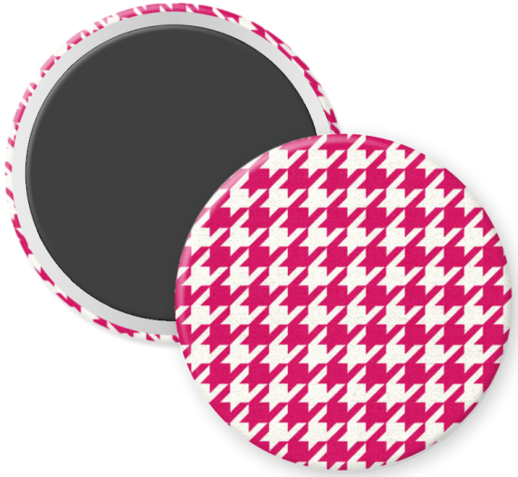 Pink Houndstooth