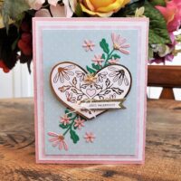 “True Friendship” Card created with new Spellbinders January 2022 Glimmer Hot Foil Kit