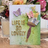 Spellbinders Butterfly Burst from the new “Paint Your World” collection by Vicky Papaioannou
