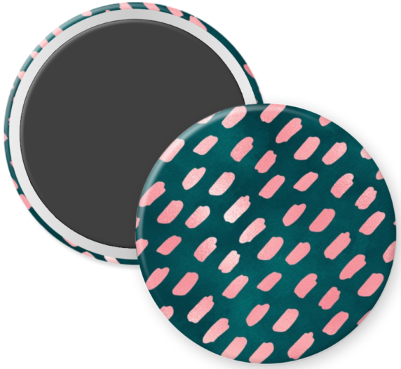 Pink Spots on Navy