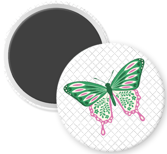 Green & Pink Butterfly Yes Please PaperCrafts