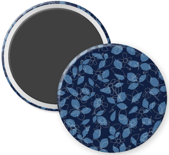 Leaves on Navy