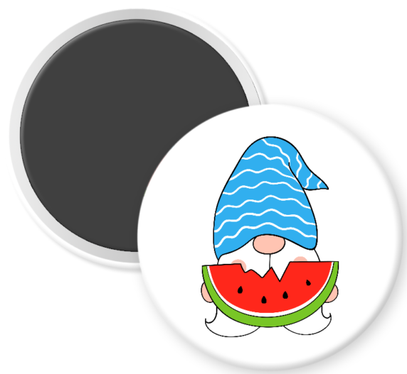 Gnome Eating Watermelon