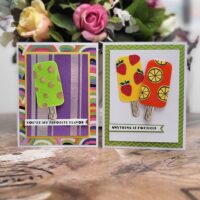 Fun Popsicle Cards created using the Spellbinders July 2022 Club Kits