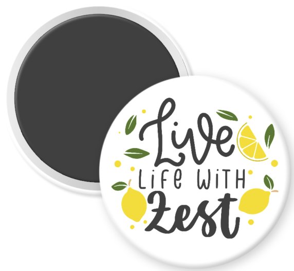 Vintage Lemon Live Life with Zest