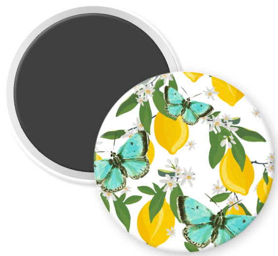 Vintage Lemons & Butterflies