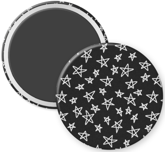 White Stars on Black