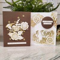Elegant Celebration Cards created using the Spellbinders November 2022 Club Kits