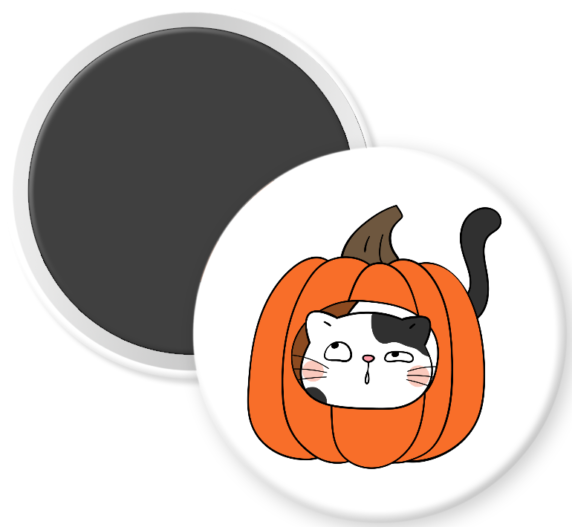 Orange Pumpkin Cat