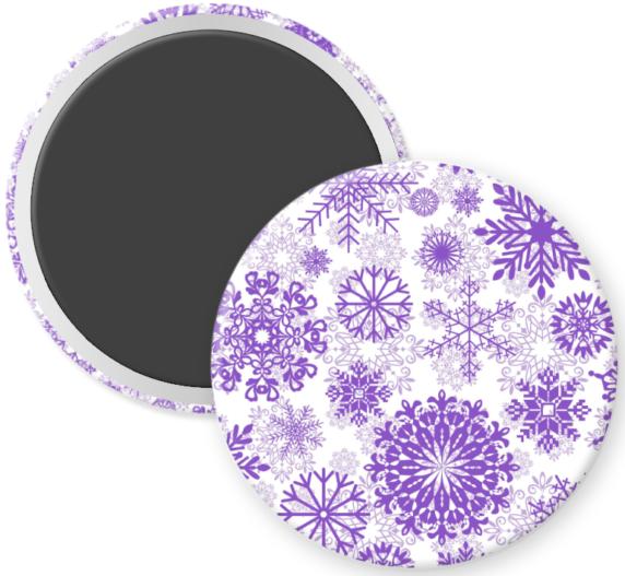 Lavender Rainbow Snowflakes