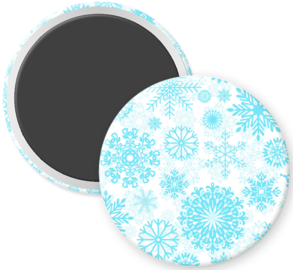 Blue Rainbow Snowflakes