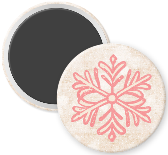 February Days Pink Snowflake