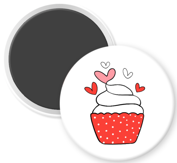 Love Hearts Cupcake