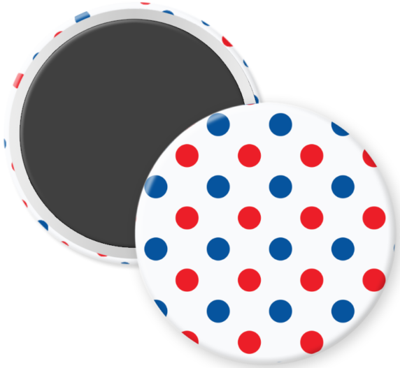 London Travel Polka Dots