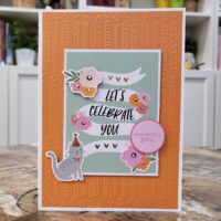 “Let’s Celebrate You” Card Created with the Spellbinders May 2023 Embossing Folder
